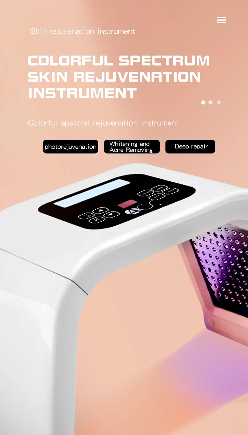 Máscara de LED 7 cores PDT Máscara de LED Terapia de luz Ferramentas para cuidados com a pele Beleza Saúde Máscaras faciais Terapia de luz vermelha Removedor de rugas Spa EUA