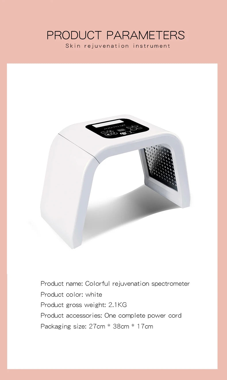 Máscara de LED 7 cores PDT Máscara de LED Terapia de luz Ferramentas para cuidados com a pele Beleza Saúde Máscaras faciais Terapia de luz vermelha Removedor de rugas Spa EUA