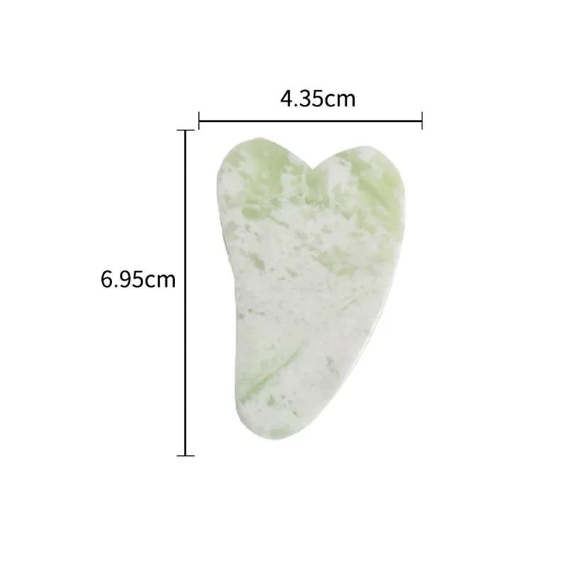 Gua Sha, raspador de guache com jade ametista natural, massageador para rosto, lifting de pele fina, raspador facial, ferramentas de beleza e cuidados com a pele