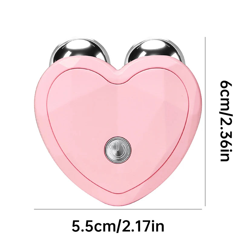 NOVO Dispositivo de Beleza Micro Corrente Mini Rolo Portátil de Lifting Facial Massageador Emagrecedor EMS Contorno Delicado Firmeza Cuidado Facial
