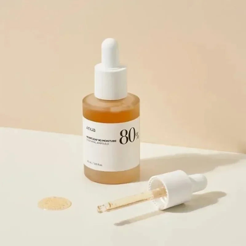 Anua Heartleaf 77% Produtos para Cuidados com a Pele Tônico Hidratante Removedor de Maquiagem Essência Limpeza Profunda Produtos Coreanos para Cuidados com a Pele Conjunto Completo