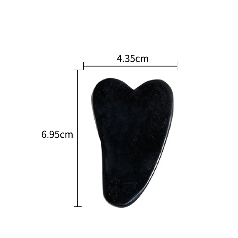 Gua Sha, raspador de guache com jade ametista natural, massageador para rosto, lifting de pele fina, raspador facial, ferramentas de beleza e cuidados com a pele