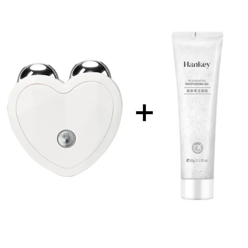 NOVO Dispositivo de Beleza Micro Corrente Mini Rolo Portátil de Lifting Facial Massageador Emagrecedor EMS Contorno Delicado Firmeza Cuidado Facial