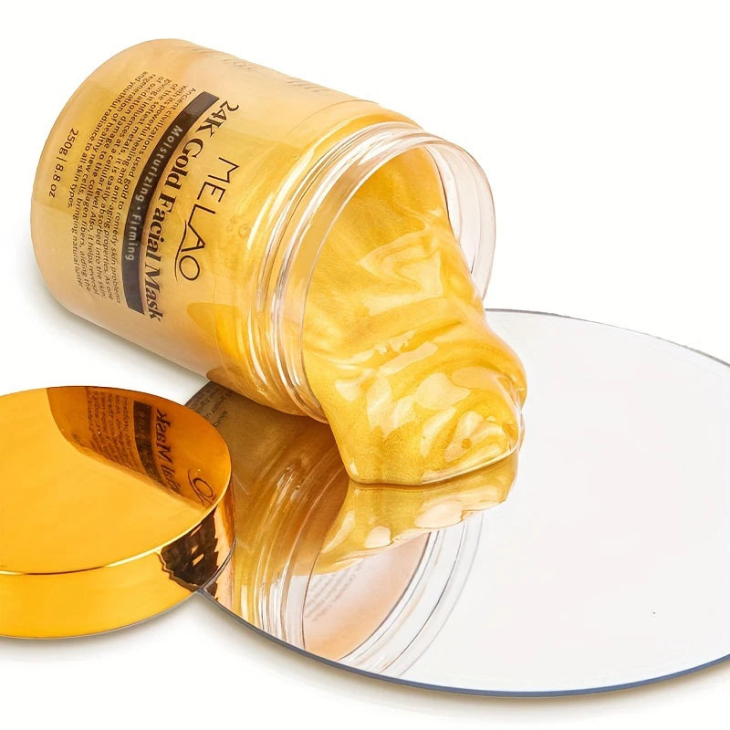 Máscara facial MELAO 24K Gold Beauty Facemask Skin Remove France Máscaras faciais hidratantes de colágeno dourado