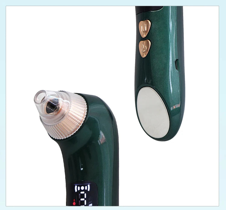 AOKO Removedor de Cravos, Câmera de Vácuo para Poros, Limpador de Poros, Removedor de Acne, Aquecimento Elétrico, Limpeza Profunda do Nariz e Rosto, Microscópio Wi-Fi