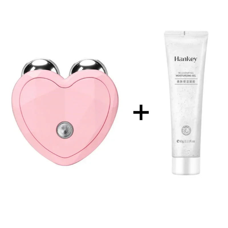 NOVO Dispositivo de Beleza Micro Corrente Mini Rolo Portátil de Lifting Facial Massageador Emagrecedor EMS Contorno Delicado Firmeza Cuidado Facial