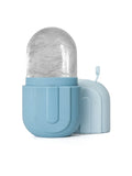 Rolo de gelo para rosto e olhos com formato de costas aprimorado - Massageador facial para cuidados com a pele - Molde de gelo de silicone reutilizável para uma pele fresca e fresca