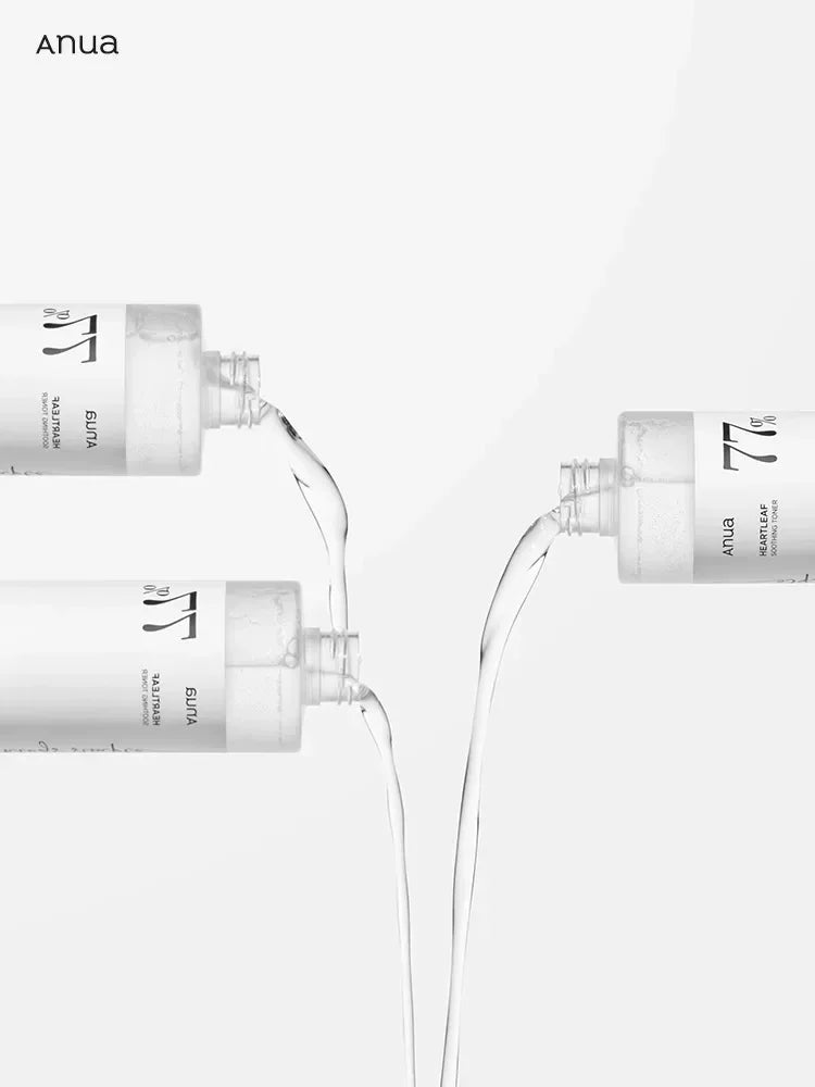 Anua Heartleaf 77% Produtos para Cuidados com a Pele Tônico Hidratante Removedor de Maquiagem Essência Limpeza Profunda Produtos Coreanos para Cuidados com a Pele Conjunto Completo