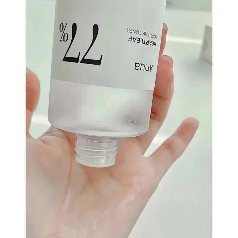 Anua Heartleaf 77% Produtos para Cuidados com a Pele Tônico Hidratante Removedor de Maquiagem Essência Limpeza Profunda Produtos Coreanos para Cuidados com a Pele Conjunto Completo