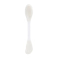 Yunduogirl 1 peça escova de silicone com cabeça dupla para máscara facial, limpador de poros faciais, aplicador de película de lama, ferramentas de limpeza femininas