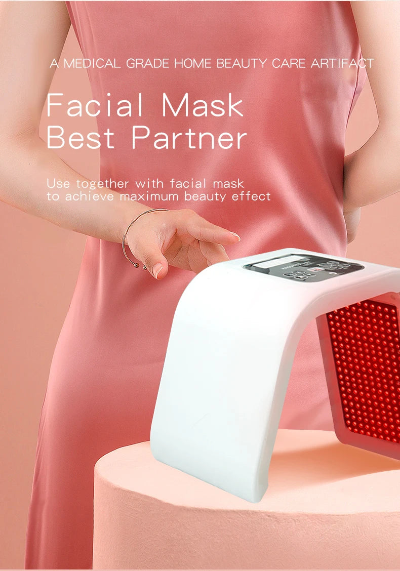 Máscara de LED 7 cores PDT Máscara de LED Terapia de luz Ferramentas para cuidados com a pele Beleza Saúde Máscaras faciais Terapia de luz vermelha Removedor de rugas Spa EUA