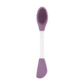 Yunduogirl 1 peça escova de silicone com cabeça dupla para máscara facial, limpador de poros faciais, aplicador de película de lama, ferramentas de limpeza femininas