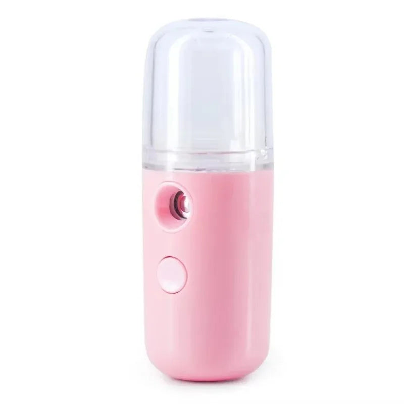 Mini pulverizador de névoa nano portátil USB de 30 ml, spray facial, vaporizador facial, hidratante, umidificador de ar, instrumentos de beleza para cuidados com a pele