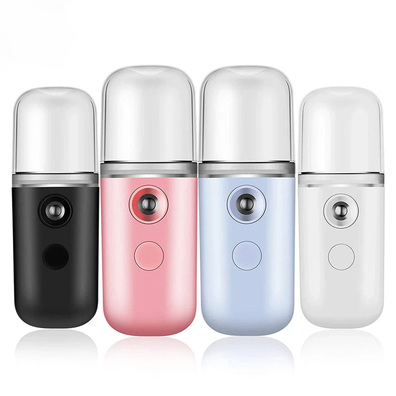 Mini pulverizador de névoa nano portátil USB de 30 ml, spray facial, vaporizador facial, hidratante, umidificador de ar, instrumentos de beleza para cuidados com a pele