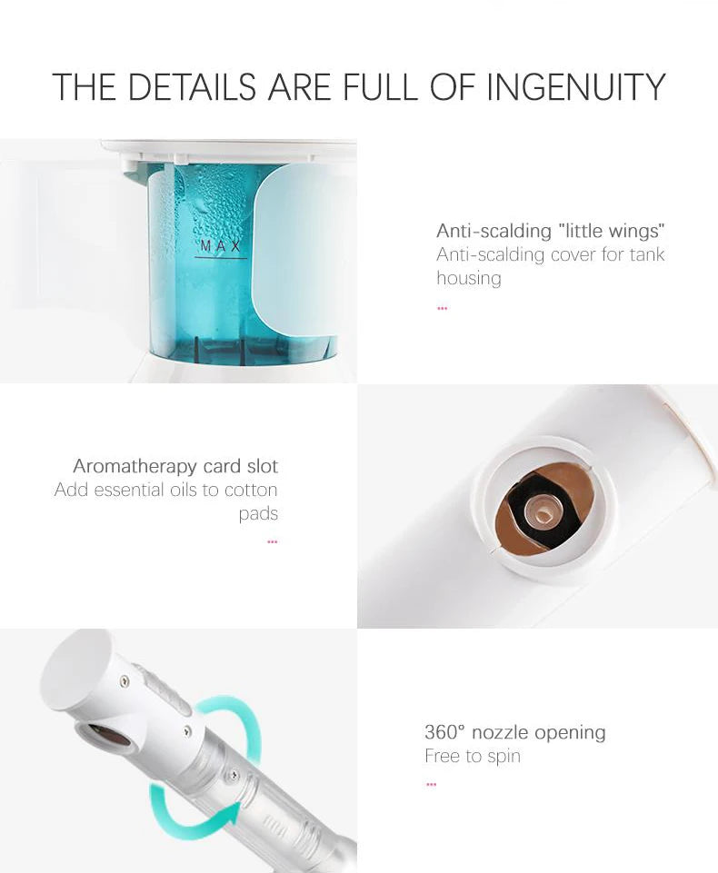 Vaporizador facial iônico profissional, spray facial KSKIN personalizado e de alta qualidade, vaporizador facial portátil para rosto,