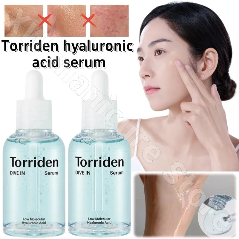 Ácido Hialurônico de Baixo Molecular Torriden Ampola de Ácido Hialurônico Essência Hidratante Firmeza Lifting e Diminuição de Linhas Finas 50ml