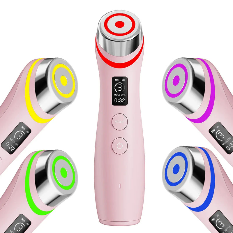Booster Pro LED Facial Light Therapy 5 Cores Varinha de Beleza para os Olhos Massageador de Olhos com Luz Vermelha para Ferramenta de Rejuvenescimento da Pele
