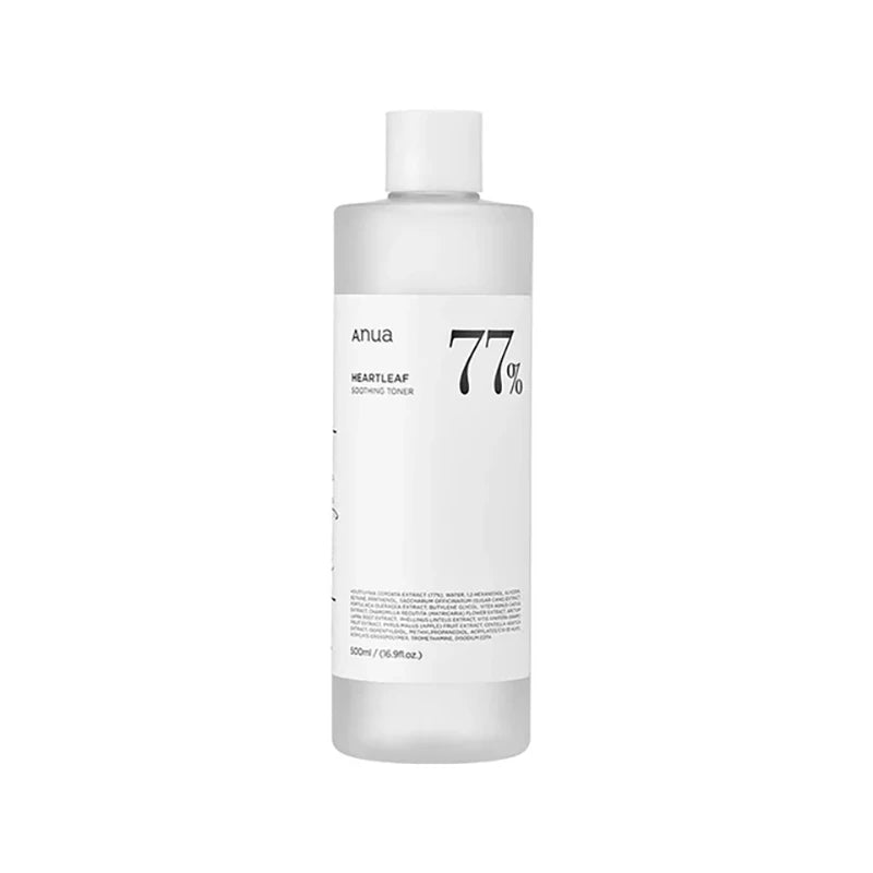 Anua Heartleaf Hidratante Coreano para Cuidados com a Pele Conjunto Tônico Emulsão Antienvelhecimento Atenua Linhas Finas Limpeza Profunda Limpador Facial