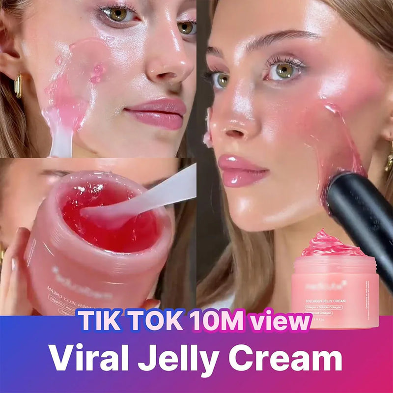 Creme de colágeno em gel - Niacinamida e colágeno hidrolisado liofilizado - Aumenta a hidratação da barreira da pele 110ml