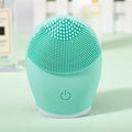 Limpador facial elétrico de silicone, massageador, ferramenta de massagem para cuidados com a pele, máquina de beleza, limpeza vibratória dos poros, massa auto-fornecida