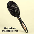 Pente antiestático para airbag, escova de massagem plástica antiestática para cabelos, massageador de cabeça para spa, pente para cabelos cacheados domésticos