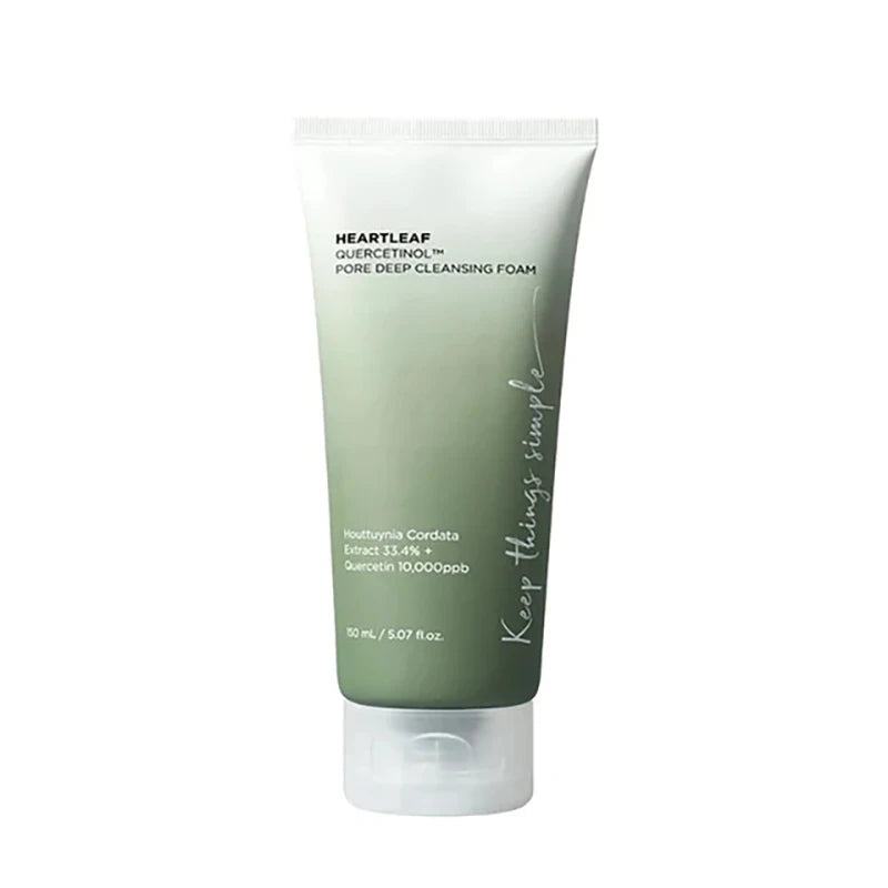 Coreano HeartLeaf 77% anua Conjunto de cuidados com a pele Limpador esfoliante Tônico hidratante Removedor de maquiagem Leite de limpeza hidratante