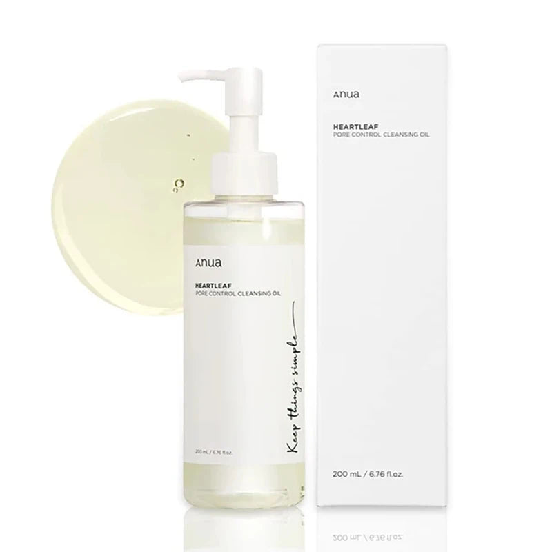 Anua Heartleaf Hidratante Coreano para Cuidados com a Pele Conjunto Tônico Emulsão Antienvelhecimento Atenua Linhas Finas Limpeza Profunda Limpador Facial
