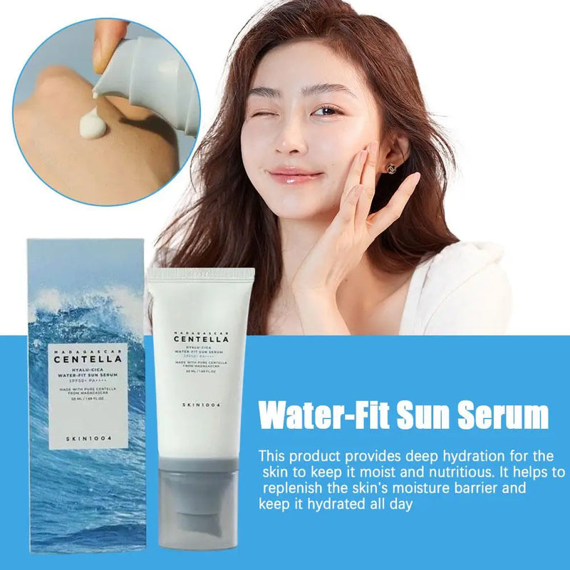 Centella Skin Care Set Hidratante Tônico Calmante Iluminador Sérum Facial Hialurônico Protetor Solar À Prova D'água Óleo de Limpeza 1 unidade