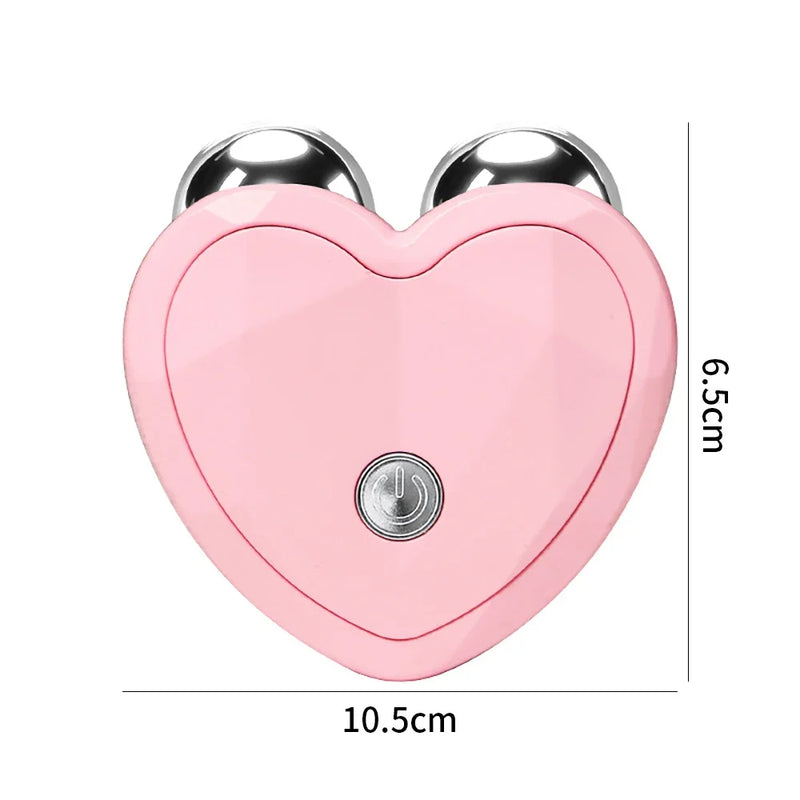 NOVO Dispositivo de Beleza Micro Corrente Mini Rolo Portátil de Lifting Facial Massageador Emagrecedor EMS Contorno Delicado Firmeza Cuidado Facial