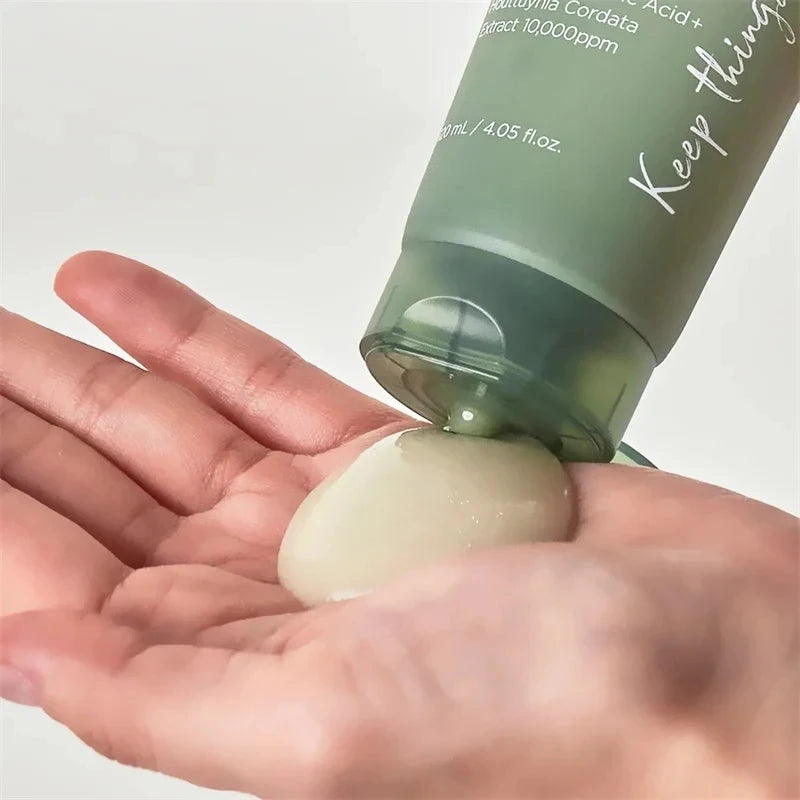 Coreano HeartLeaf 77% anua Conjunto de cuidados com a pele Limpador esfoliante Tônico hidratante Removedor de maquiagem Leite de limpeza hidratante
