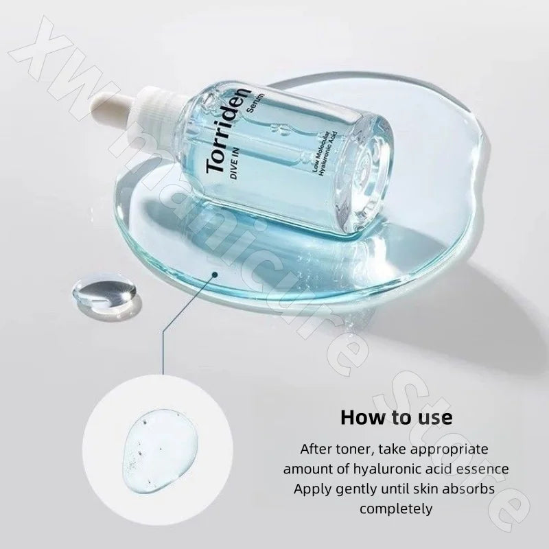 Ácido Hialurônico de Baixo Molecular Torriden Ampola de Ácido Hialurônico Essência Hidratante Firmeza Lifting e Diminuição de Linhas Finas 50ml
