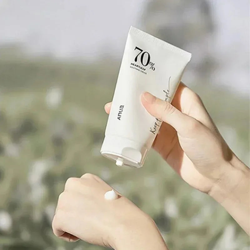 Conjunto de cuidados com a pele Korean Heartleaf Anua, essência antienvelhecimento, emulsão tônica hidratante, limpeza profunda para linhas finas, limpador facial